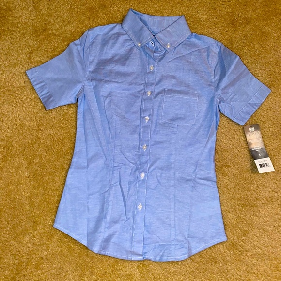 🔹♦️NWT Lee Uniforms Stretch Oxford Shirt🔹 - Picture 1 of 9